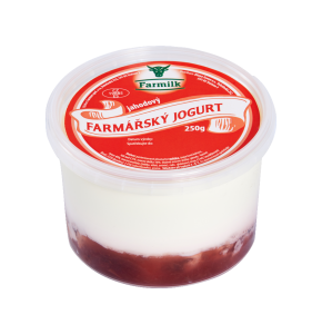 Farmářský jogurt jahodový 250 g